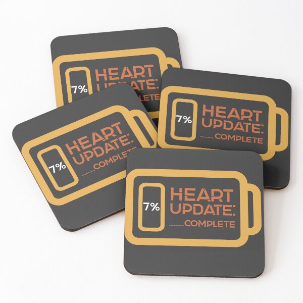 Item preview, Heart Update: 7% Complete | funny Valentine, tech‑love humor, Valentine designed and sold by MeanType.