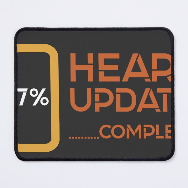Item preview, Heart Update: 7% Complete | funny Valentine, tech‑love humor, Valentine designed and sold by MeanType.
