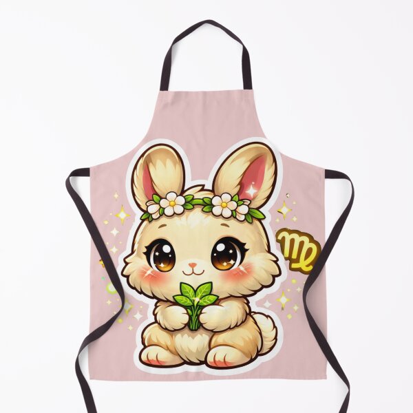 Item preview, Cute Kawaii Virgo Zodiac Nature Bunny designed and sold by Silentbow.