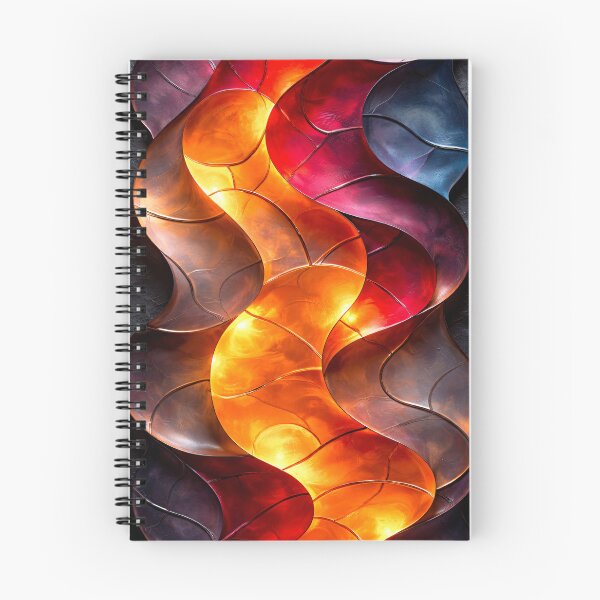 Item preview, Ember Glass Waves designed and sold by Kaleidoscope Print.