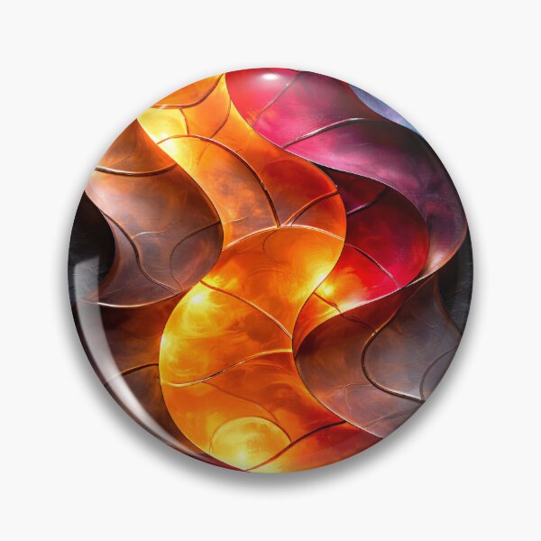 Item preview, Ember Glass Waves designed and sold by Kaleidoscope Print.