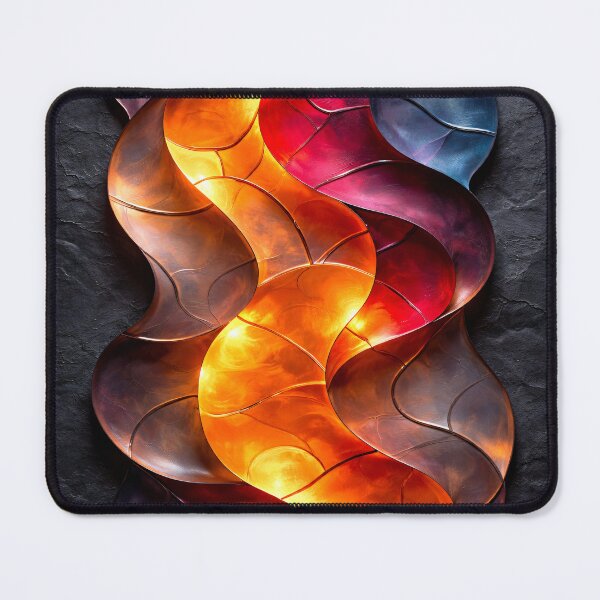 Item preview, Ember Glass Waves designed and sold by Kaleidoscope Print.