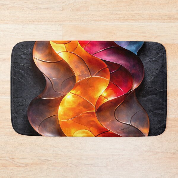 Item preview, Ember Glass Waves designed and sold by Kaleidoscope Print.
