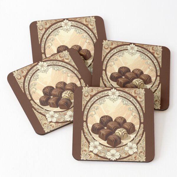 Item preview, Assorted Bonbons Illustration Art Nouveau Style designed and sold by taiche.