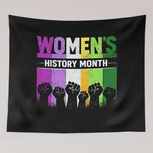 Item preview, National Womens History Month March Fists Retro Vintage designed and sold by clothesy7.
