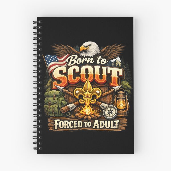 Item preview, 	Born To Scout Outdoor Camping American Scouting Design designed and sold by Tender Flower Clothing.
