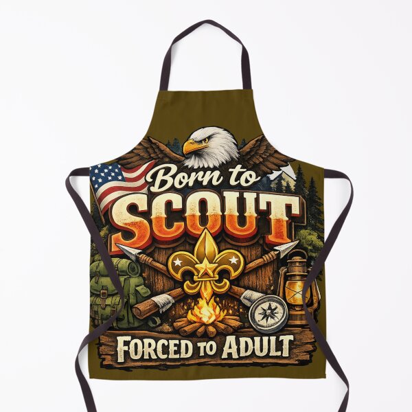 Item preview, 	Born To Scout Outdoor Camping American Scouting Design designed and sold by Tender Flower Clothing.