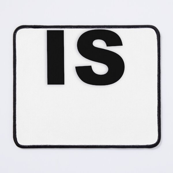 Item preview, IS — Black Minimal Bold Type Statement designed and sold by WORDPAUSE.