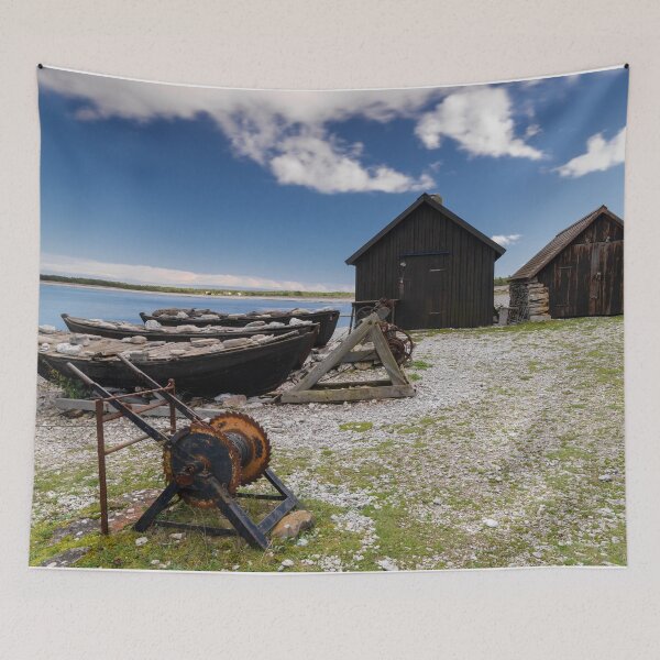 Item preview, Helgumannen Fishing Village designed and sold by DiFigianoPhoto.
