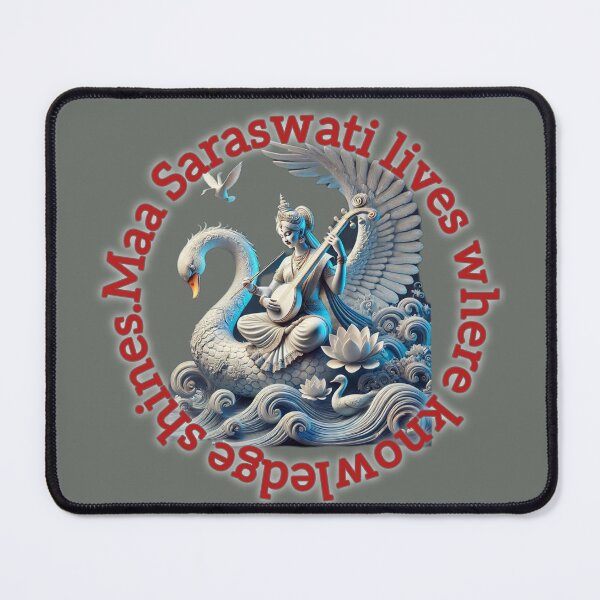 Item preview, Maa Saraswati | A Short Thought on Knowledge . designed and sold by VeenaArtStudio.