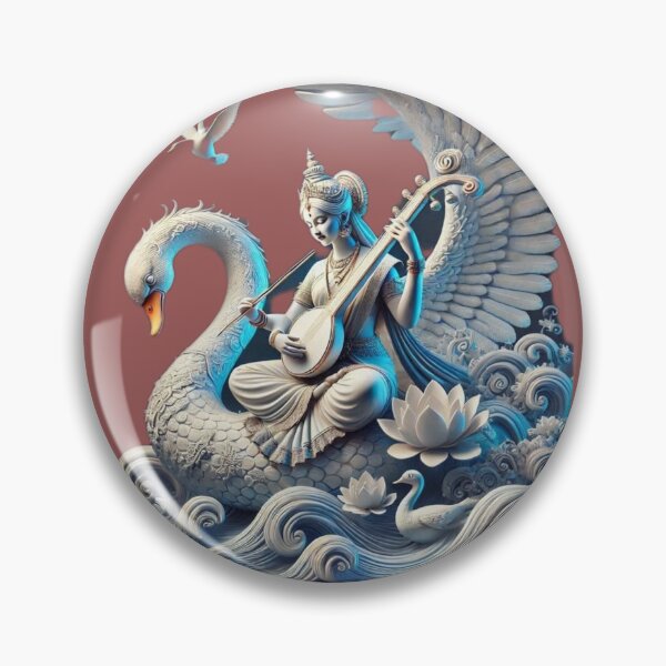 Item preview, Maa Saraswati | A Short Thought on Knowledge . designed and sold by VeenaArtStudio.