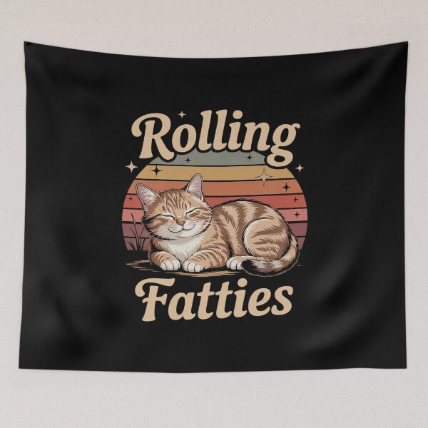 Item preview, Rolling Fatties Cat Humor  designed and sold by joyouartArt.