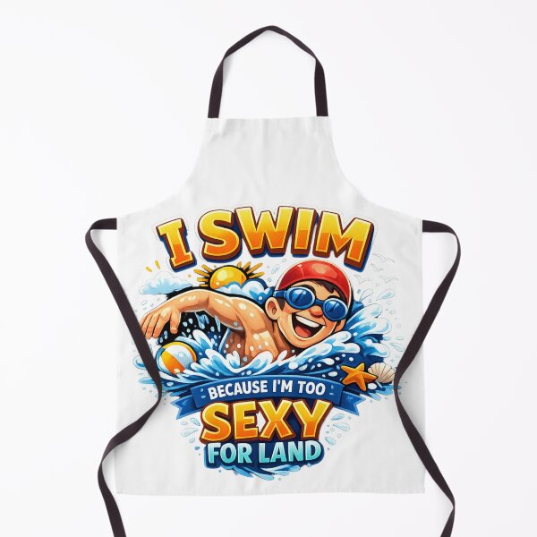 Item preview, Funny Swimming Design For Confident Water Loving Swimmers designed and sold by Tender Flower Clothing.