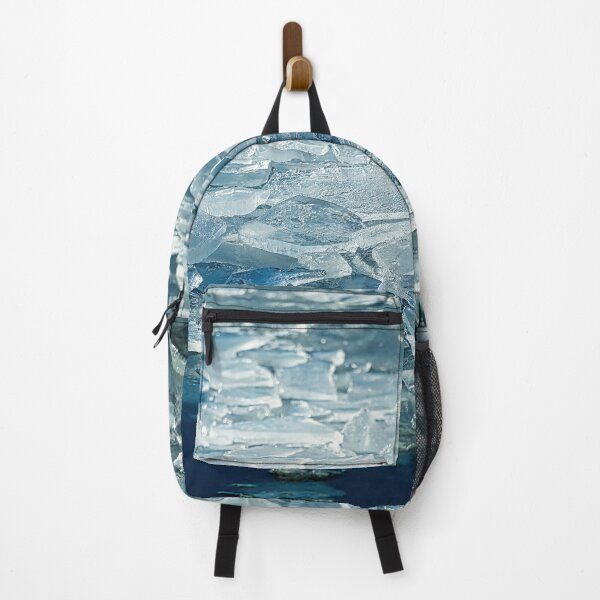 Item preview, Crushed ice floe on the lake as an abstract pattern. designed and sold by NaturePhotography.