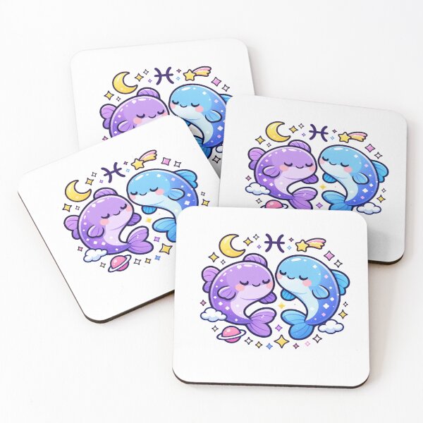Item preview, Cute Kawaii Pisces Zodiac Celestial Dream Fish designed and sold by Silentbow.