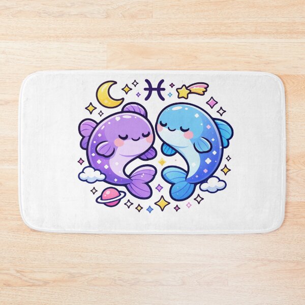 Item preview, Cute Kawaii Pisces Zodiac Celestial Dream Fish designed and sold by Silentbow.