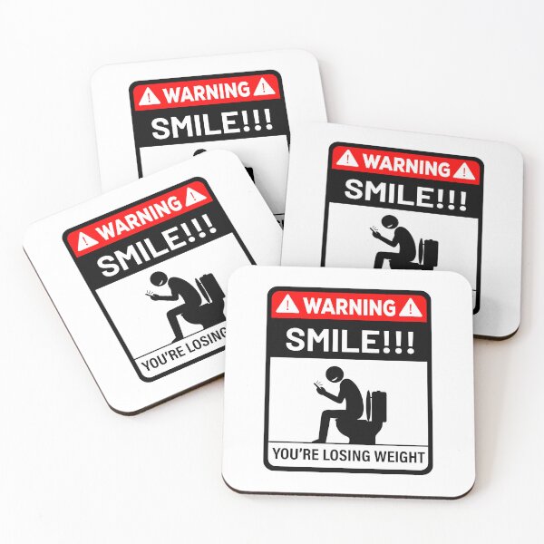 Item preview, Warning Smile you're losing weight designed and sold by ElseWorldDesign.