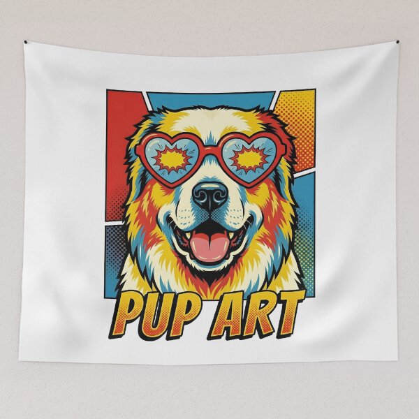 Item preview, Pop Art Central Asian Shepherd Dog Retro Dog designed and sold by k3rstman1.