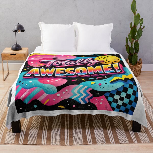 Item preview, Totally AWESOME! – 80s Retro Pop Design designed and sold by ForeverPrintsOK.