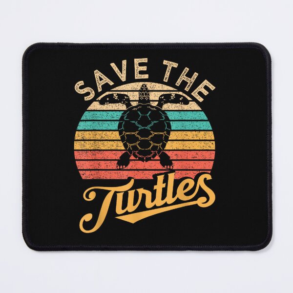 Item preview, Save The Turtles Animal Rights Sea Turtle Retro Style designed and sold by Irakalu.