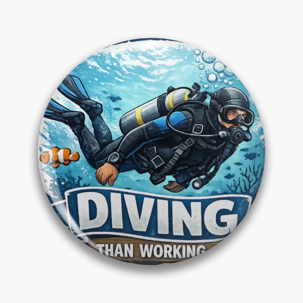 Item preview, I’d Rather Be Diving Than Working Funny Scuba designed and sold by Tender Flower Clothing.