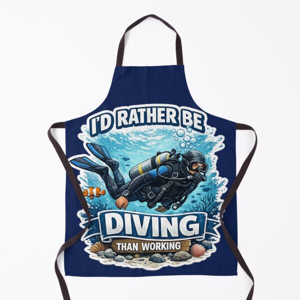 Item preview, I’d Rather Be Diving Than Working Funny Scuba designed and sold by Tender Flower Clothing.