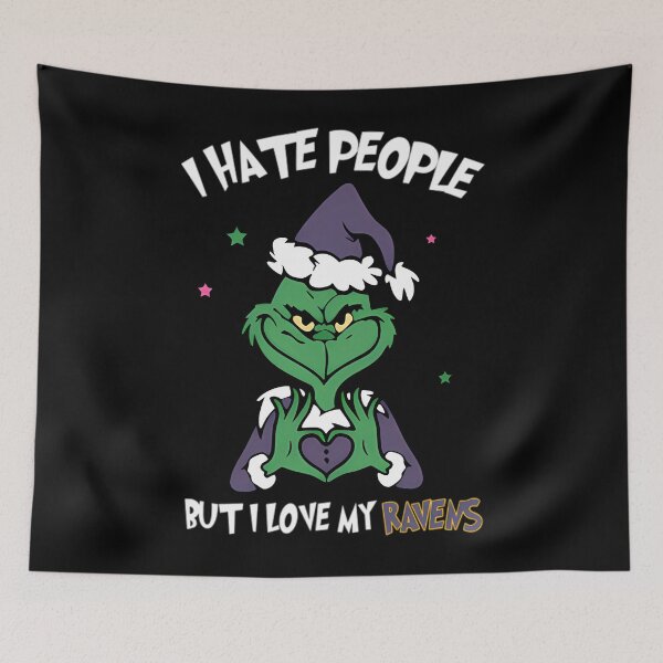Item preview, Grinch Baltimore Ravens Funny Christmas Football F designed and sold by Shay2368.