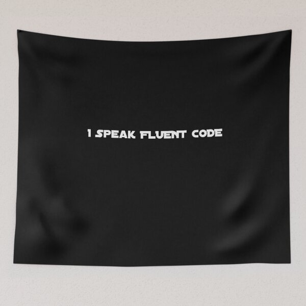 Item preview, I Speak Fluent Code – Funny Programmer Apparel for Coders & Developers designed and sold by EverStrive.