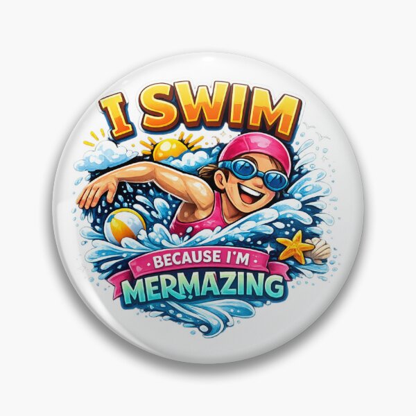 Item preview, Funny Swimming Design For Confident Water Loving Women designed and sold by Tender Flower Clothing.