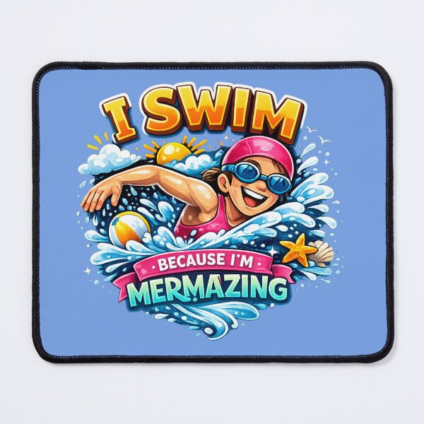 Item preview, Funny Swimming Design For Confident Water Loving Women designed and sold by Tender Flower Clothing.