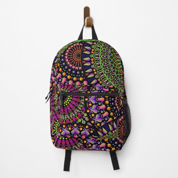 Item preview, Psychedelic Sacred Geometry Mandala – Neon Trippy Festival Art. designed and sold by simpleyetcanva.