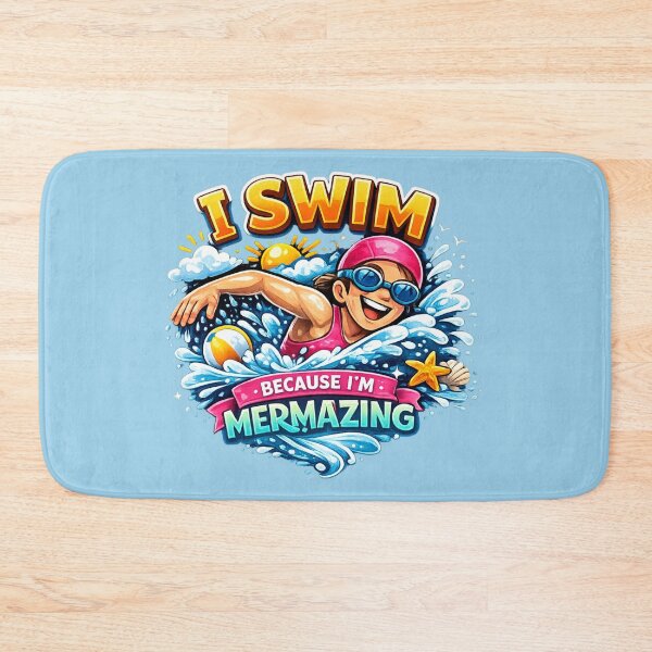 Item preview, Funny Swimming Design For Confident Water Loving Women designed and sold by Tender Flower Clothing.