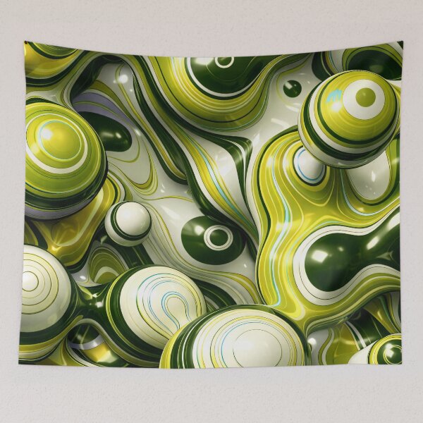 Item preview, Lime Orbit designed and sold by Kaleidoscope Print.