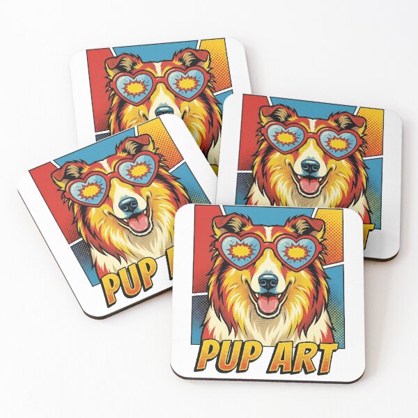 Item preview, Pop Art Collie Retro Dog designed and sold by k3rstman1.