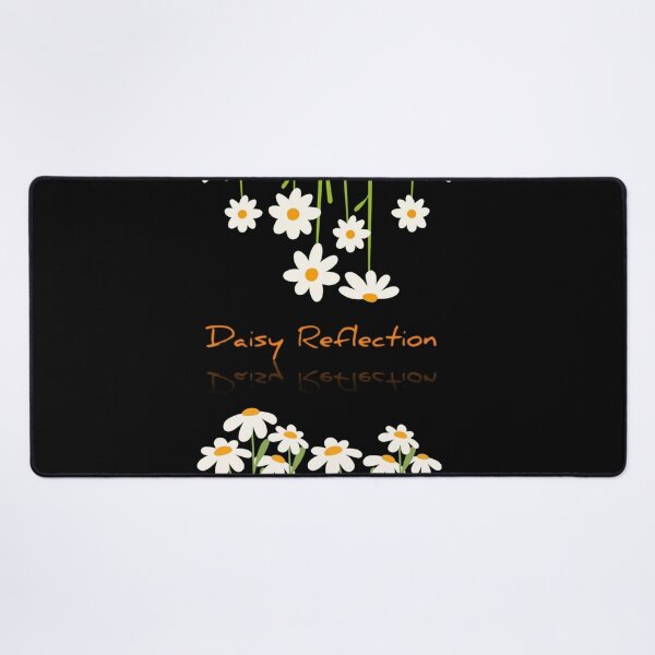 Item preview, Daisy Reflection - Hanging Daisies Minimalist Floral Art on Black Background designed and sold by Craft-Qasba .