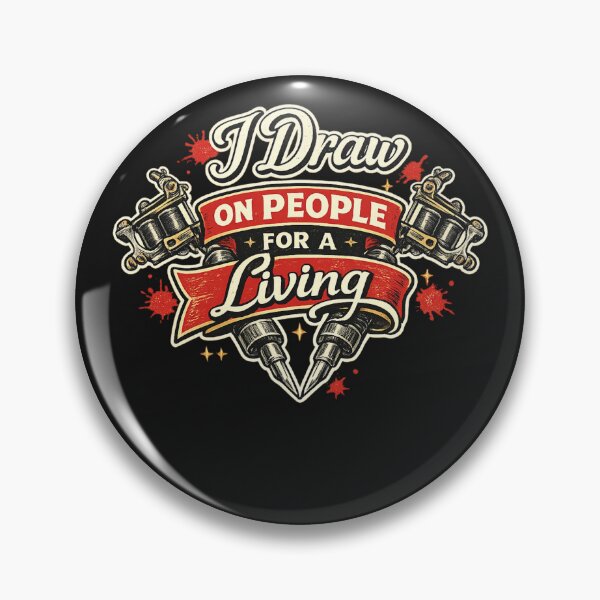 Item preview, I Draw on People for a Living — Funny Tattoo Artist Shirt designed and sold by Laughprints.