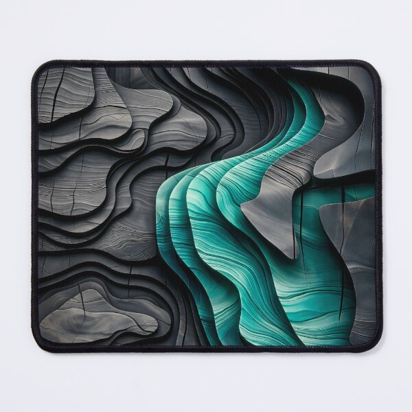 Item preview, Teal Canyon Flow designed and sold by Kaleidoscope Print.