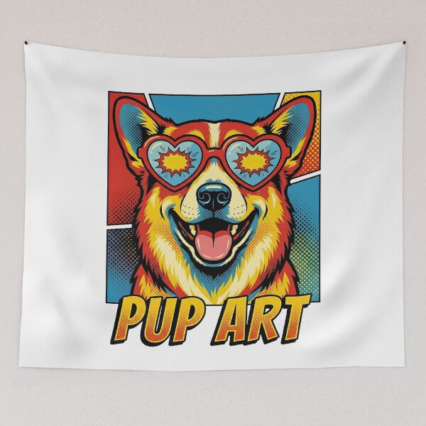 Item preview, Pop Art Corgi Retro Dog designed and sold by k3rstman1.