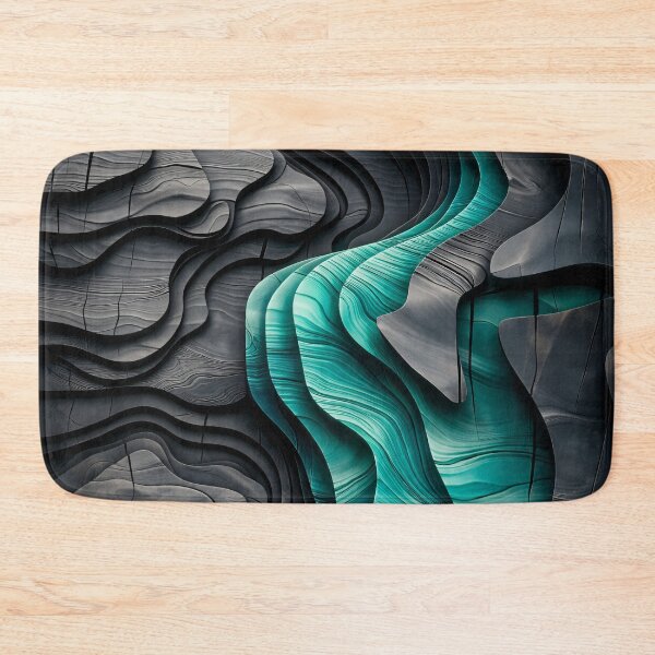 Item preview, Teal Canyon Flow designed and sold by Kaleidoscope Print.