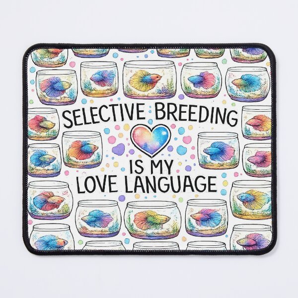 Item preview, Selective Breeding Is My Love Language – Betta Fish Art designed and sold by StrayaDesign.
