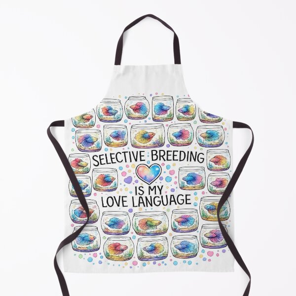 Item preview, Selective Breeding Is My Love Language – Betta Fish Art designed and sold by StrayaDesign.