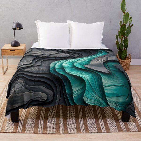 Item preview, Teal Canyon Flow designed and sold by Kaleidoscope Print.
