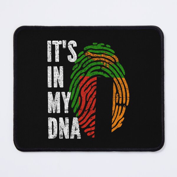 Item preview, IT'S IN MY DNA Zambia Flag Roots designed and sold by CosmoKitsch.