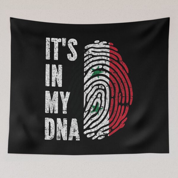 Item preview, IT'S IN MY DNA Syria Flag Roots designed and sold by CosmoKitsch.