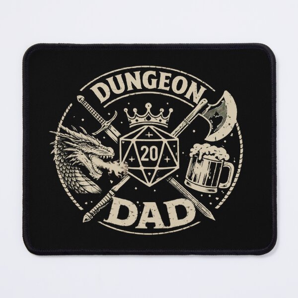Item preview, DND DAD, DUNGEON Dad, Dnd fathers day, D&D dad designed and sold by DungeonAtelier.