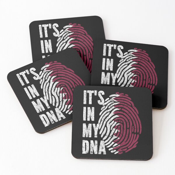 Item preview, IT'S IN MY DNA Qatar Flag Roots designed and sold by CosmoKitsch.