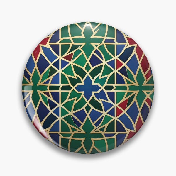 Item preview, Royal Moorish Mosaic - Emerald & Antique Gold designed and sold by Thompika.