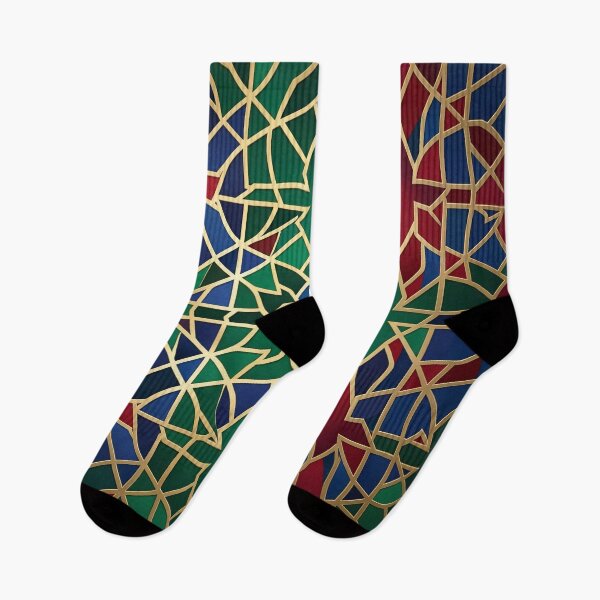 Item preview, Royal Moorish Mosaic - Emerald & Antique Gold designed and sold by Thompika.