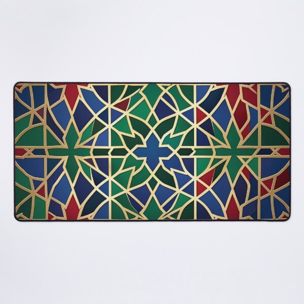 Item preview, Royal Moorish Mosaic - Emerald & Antique Gold designed and sold by Thompika.