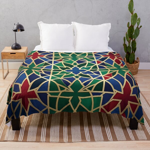 Item preview, Royal Moorish Mosaic - Emerald & Antique Gold designed and sold by Thompika.